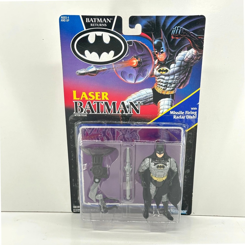 Batman Returns Laser Batman Action Figure DC Comics 1991 Kenner New Sealed MOC